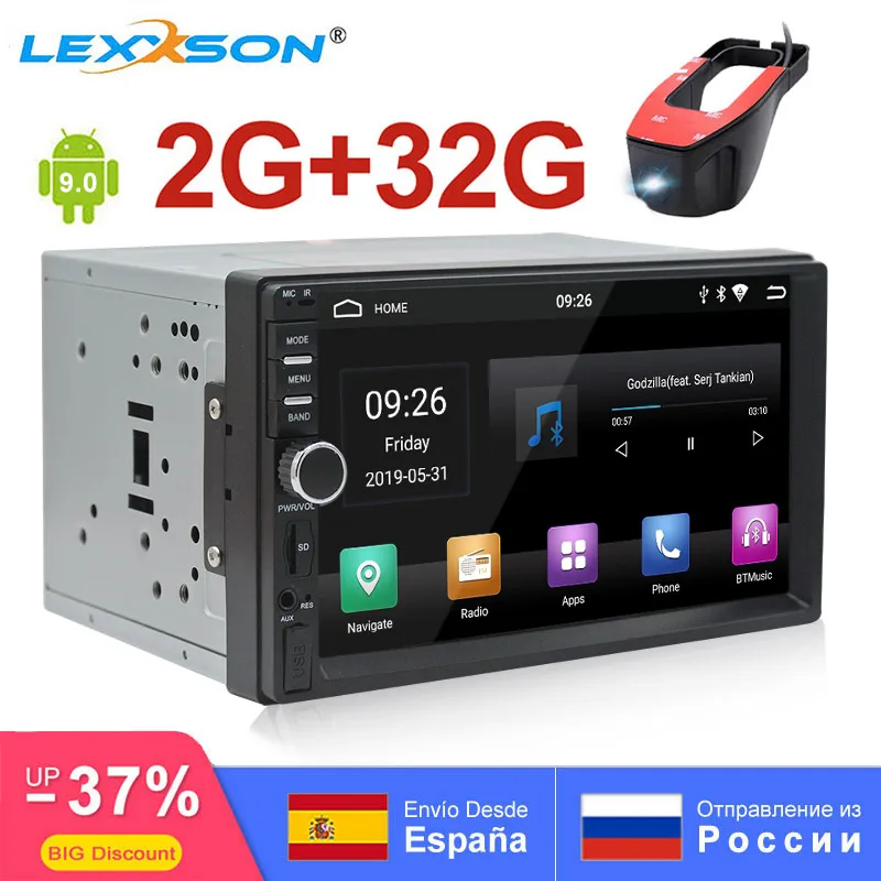 Автомобильный мультимедийный плеер стерео система на Android 9 0 2 Гб ОЗУ 32 ПЗУ с GPS MP5 Wi