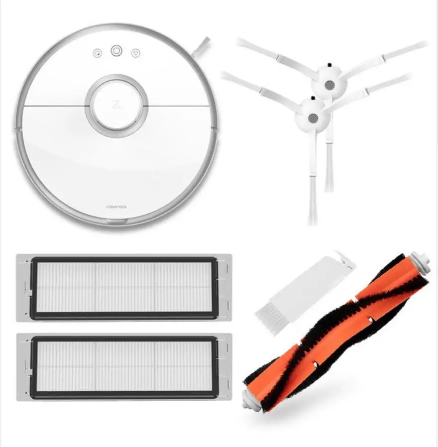 S50 with B spares Пылесос Roborock 2 для сухой и влажной уборки S50 S55 Xiaomi робот для уборки подметания пыли стерилизованный умный планируемый промывочный всасывающий приложение - Цвет: S50 with B spares