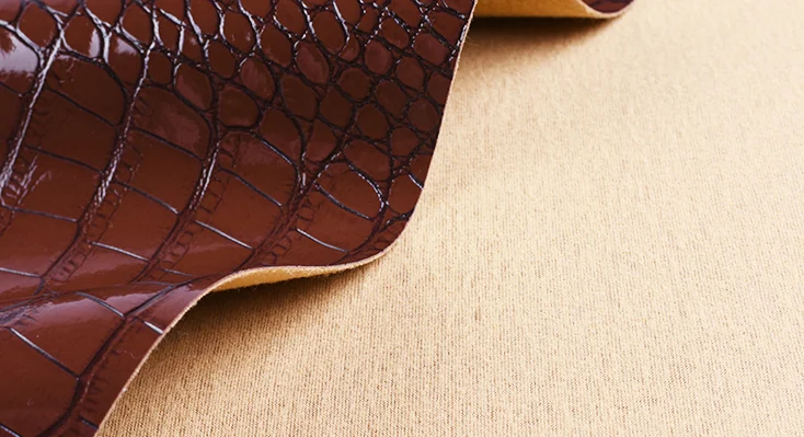 Блестящая ткань из искусственной кожи с принтом крокодила искусственная кожа