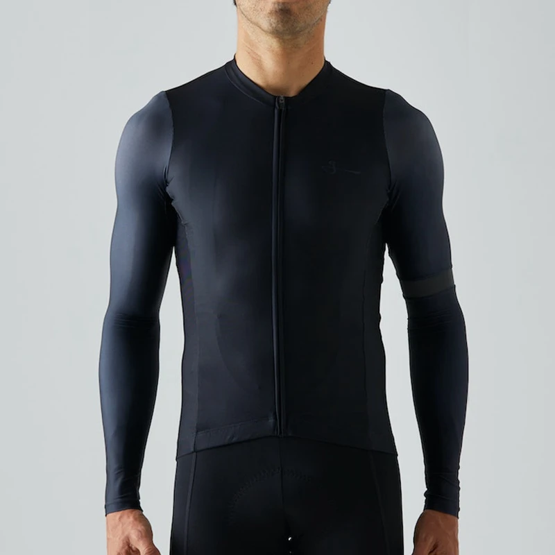 2021 темно-синяя велосипедная Джерси Мужская рубашка с длинным рукавом одежда для