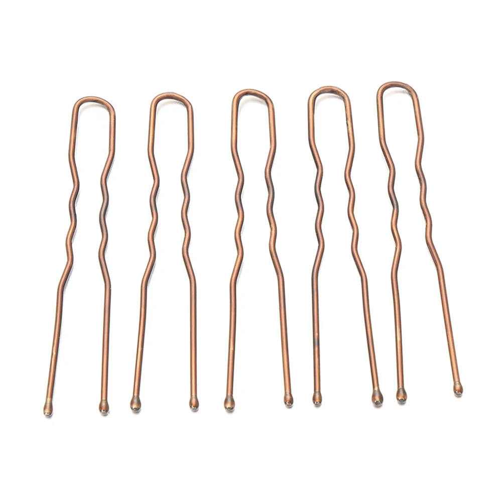 20 шт./лот металлическая заколка для волос черного и кофейного цвета u образная