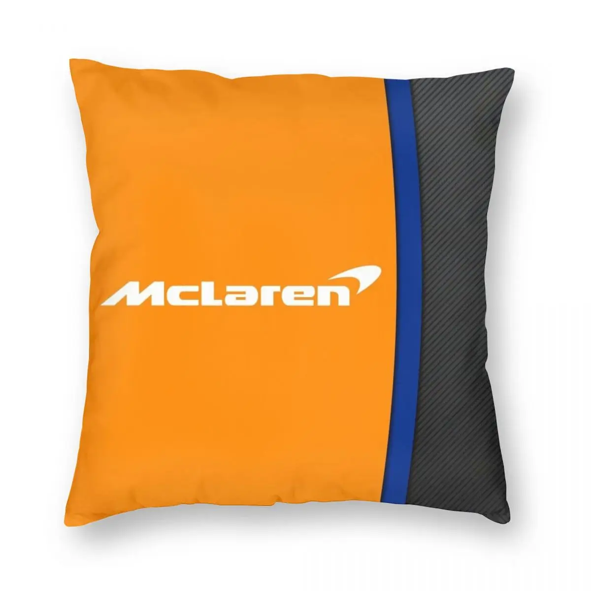 

Квадратный чехол для подушки Mclaren F1 с логотипом и кожаным дизайном, чехол из полиэстера и льна с бархатным узором, декоративный чехол для под...