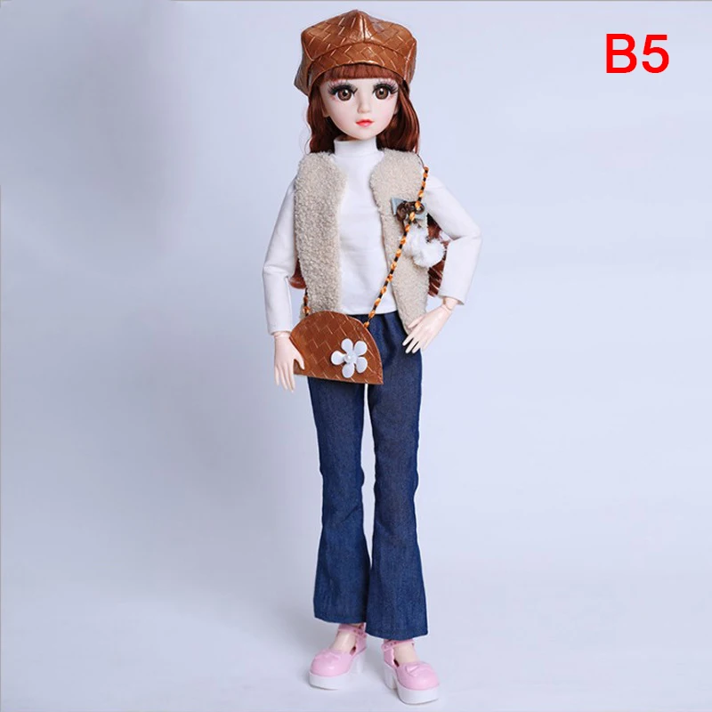 

Bjd Doll Lolita Clothing Floral Dress 3 Points Yosd SD Doll Clothes Cute Winterdress Floral Skirt Doll Accessories For 1/3 Dolls