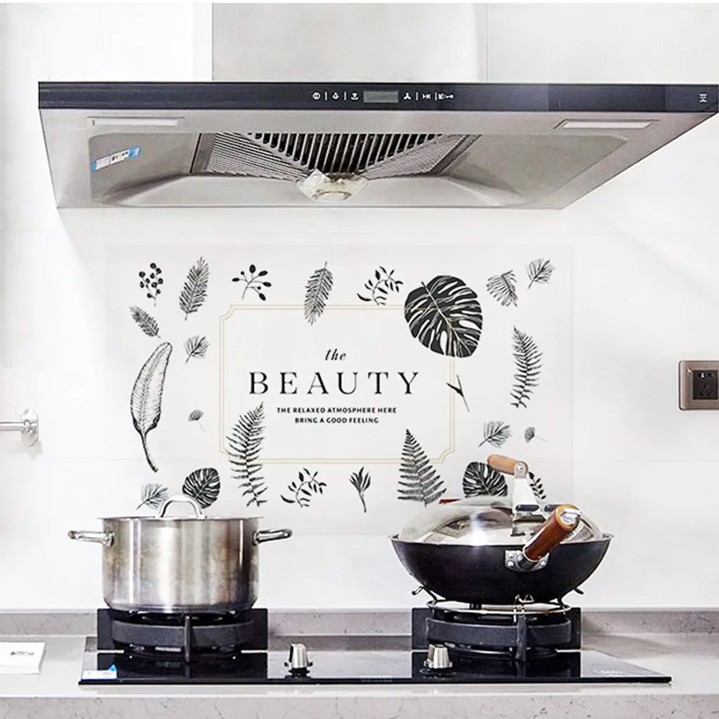 Самоклеящаяся настенная бумага для кухни и ванной водонепроницаемые наклейки из