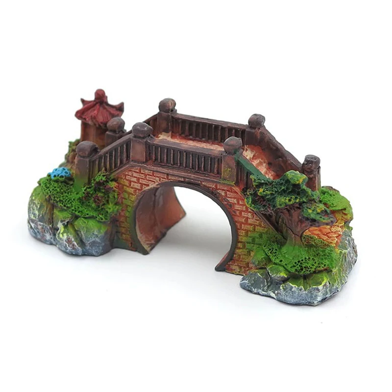 

Landscaping Bridge Potted Bonsai Ecological Gardening Decoration Resin Crafts Micro Landscape Creative Aquatic Landscaping