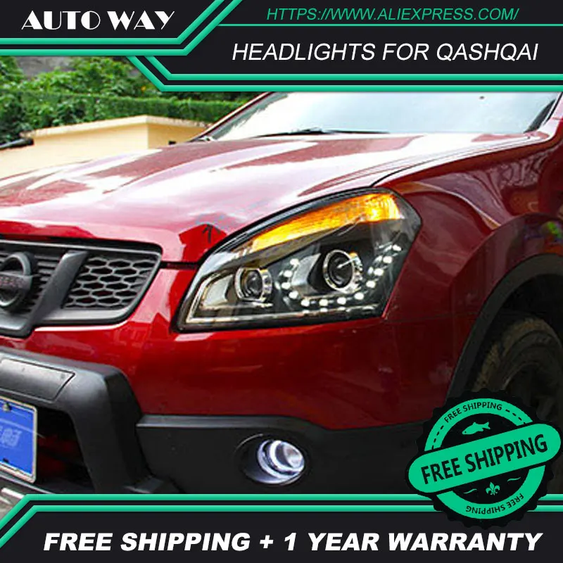 Автомобильный Стайлинг Автомобильные фары s Чехол для Nissan Qashqai 2008-2016 светодиодные
