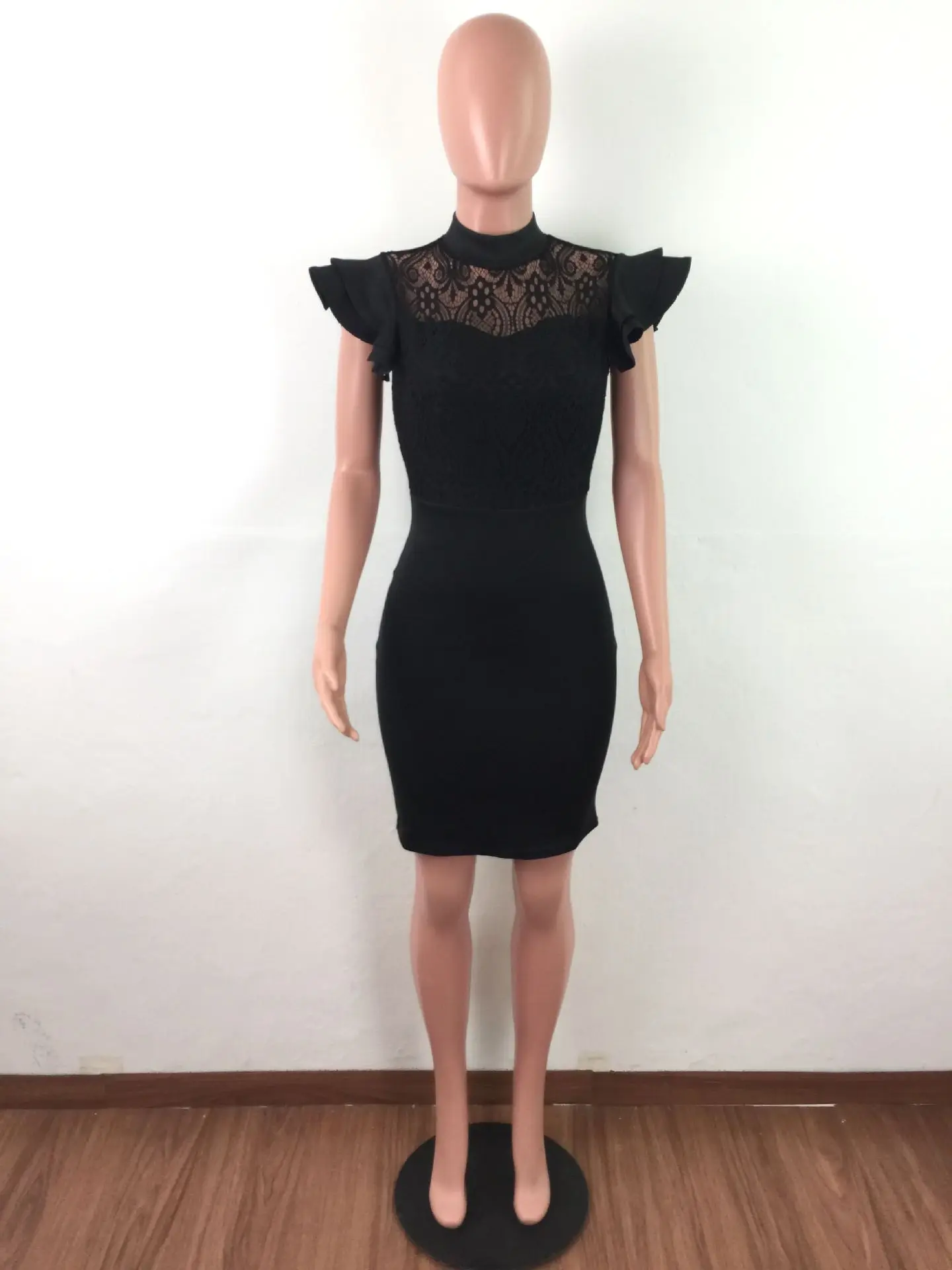 Вечерние кружевное платье 2019 осень модные женские туфли оборками с вышивкой