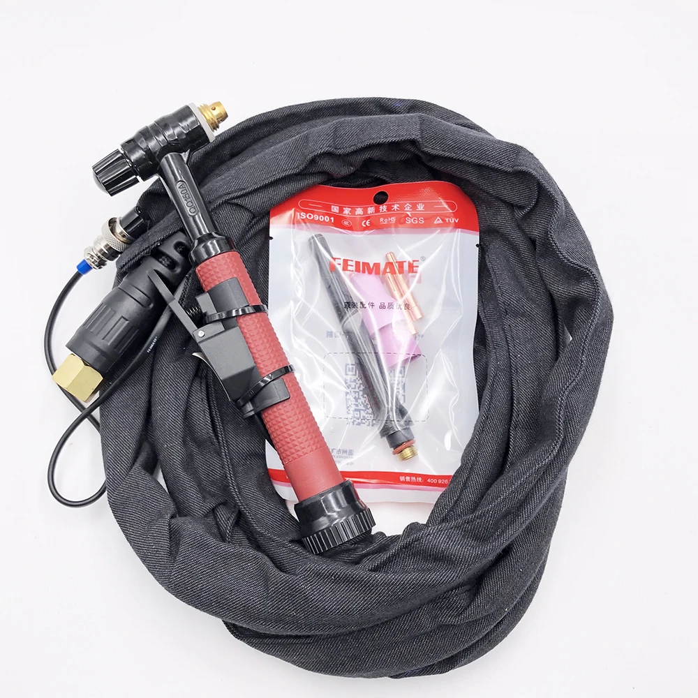 

Бесплатная доставка, Сварочная горелка TIG с воздушным охлаждением, фотоэлектрический сварочный факел QQ150 4 м