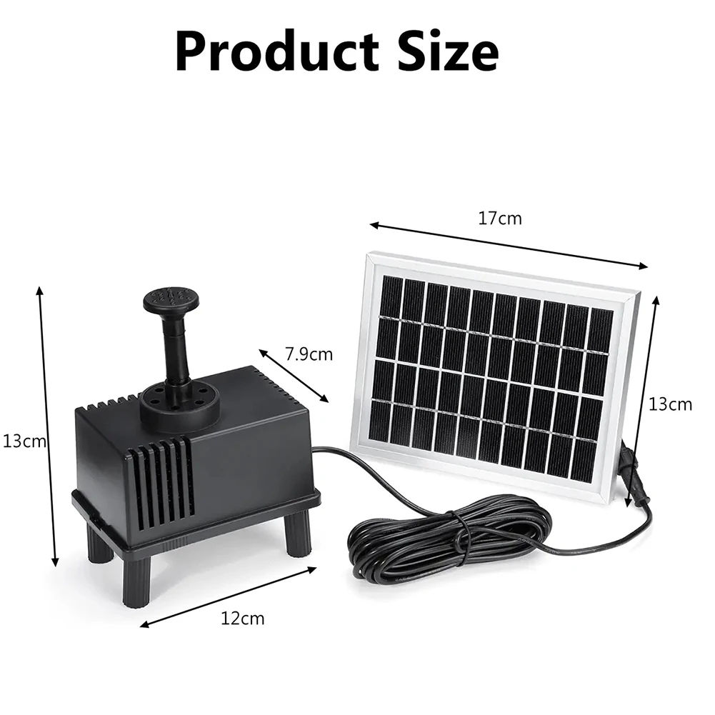 Водяной насос на солнечной батарее 10 в 1 8 Вт|Воздушные насосы и аксессуары| |