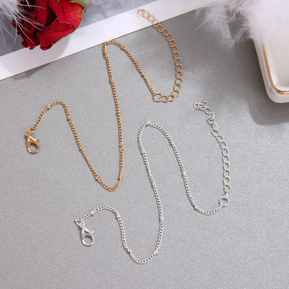 Браслеты-анклеты kinнародные женские модные цепочка с золотой бусиной винтажные