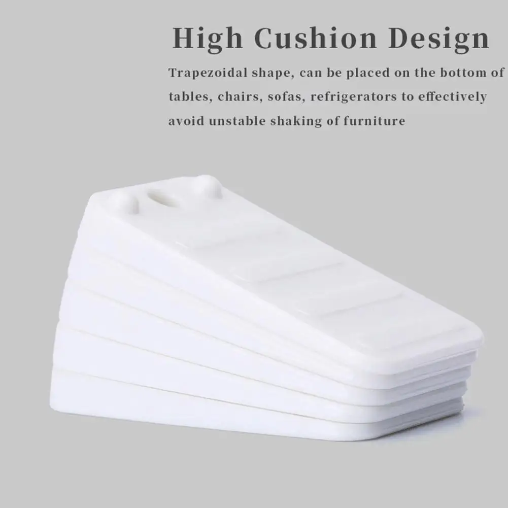 

3 PCS Wedge Door Stopper Multifunctional Furniture Pad Table Floor Protector Foot Plug Pad Feet Leveling Chair And Closet J9P3