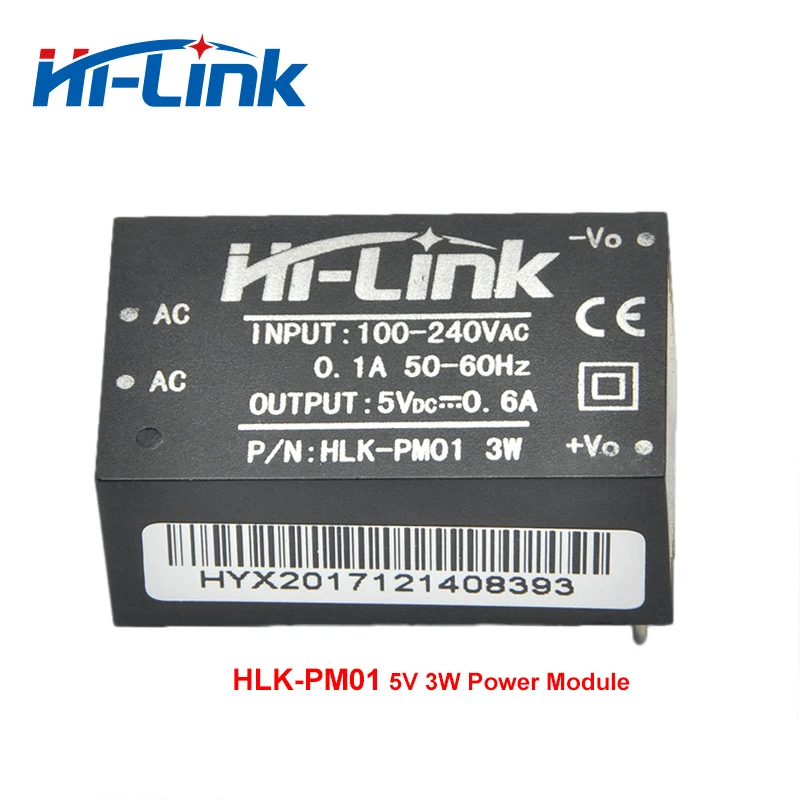 HLK-PM01 2 шт./лот AC DC от 220 В до 5 600 мА понижающий изолированный модуль импульсного