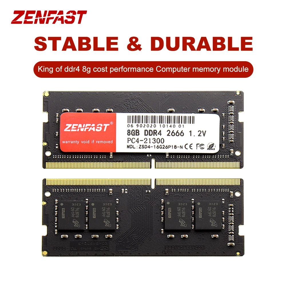 

Оперативная память ZENFAST DDR4 8 Гб для ноутбука 2400 2666 2133 МГц 204pin Sodimm, память для ноутбука Intel и материнской платы AMD x99