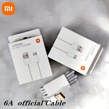 xiaomi cable 6a official 33W 65W 120W charger Turbo cable Type C data cable For Mi 11 10 10T Pro 5G poco X3 F3 note 9 pro 10