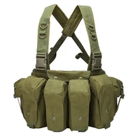 outdoor military camouflage hunting tactical vest wargame body molle armor chest rig magazine hunting vest