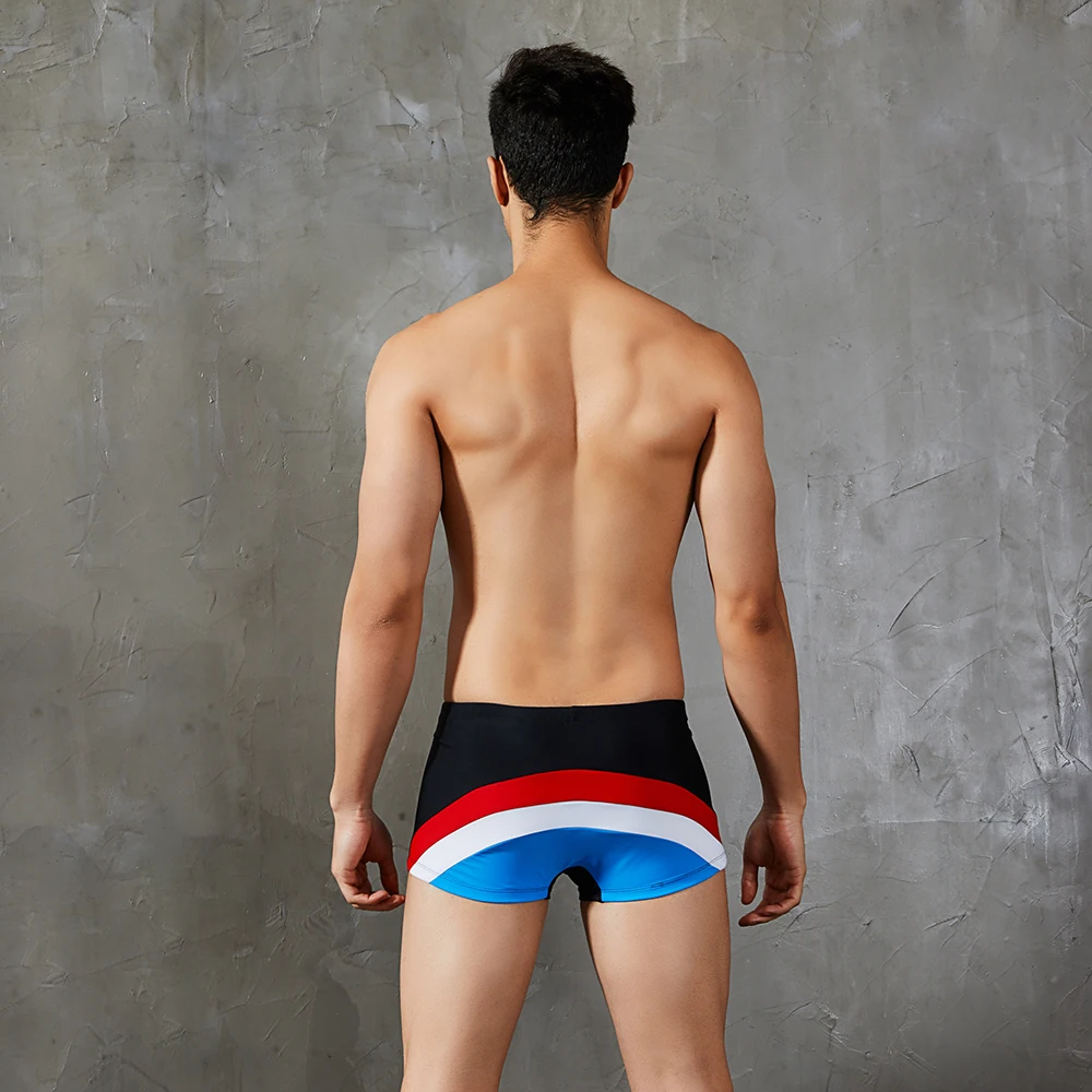 Купальный костюм с низкой талией мужские плавки боксеры повседневные купальные