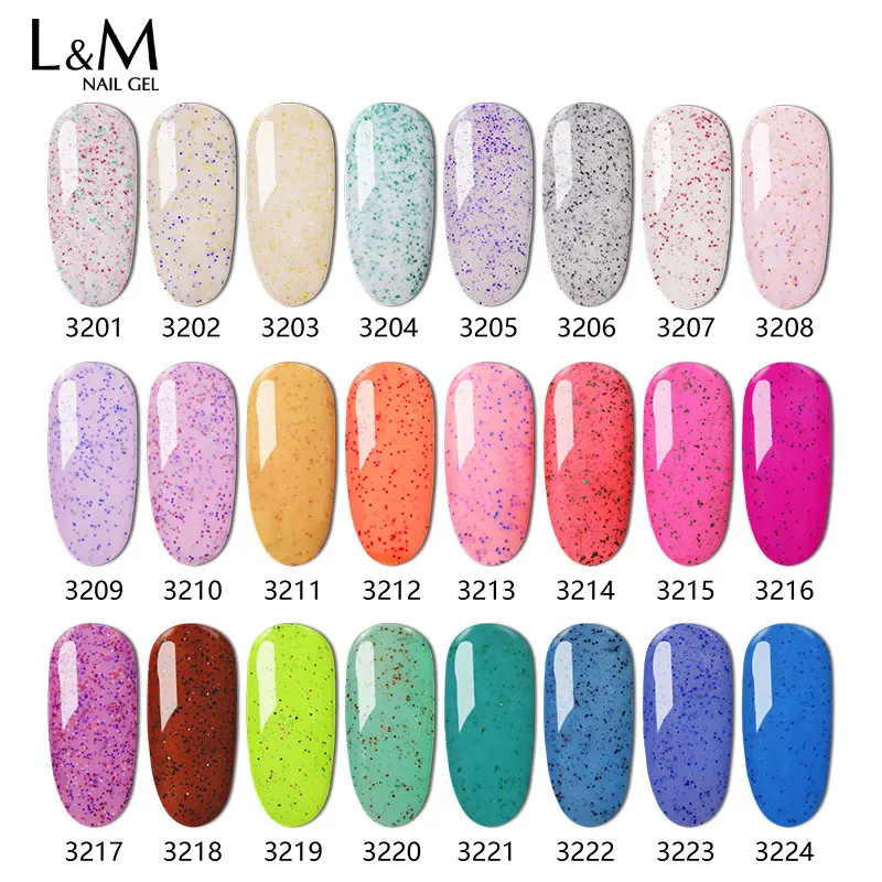 3 шт. зернистый сахаристый Гель-лак для ногтей профессиональный яркий блестящий