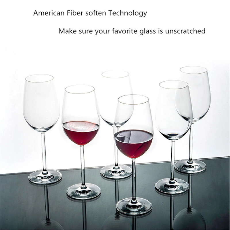 Ткань для чистки бокалов профессиональная салфетка красного вина без ворса