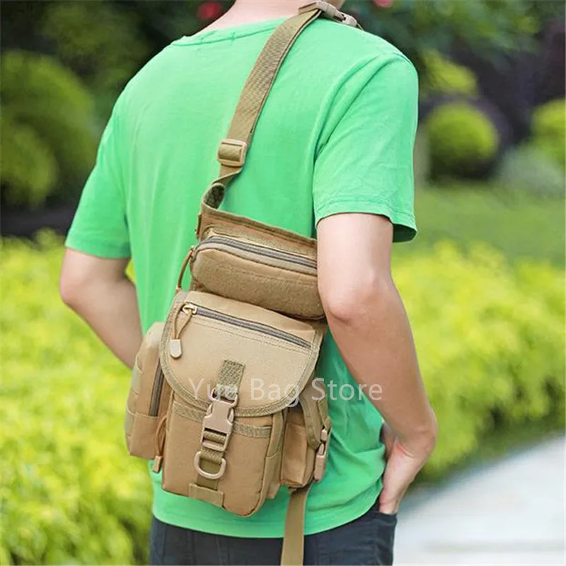 

Portable Men Women Waist Pouch Waterproof Oxford Outdoor Military Bag Pocket Leg Bag Travel Shoulder Crossbody Bag 20#7
