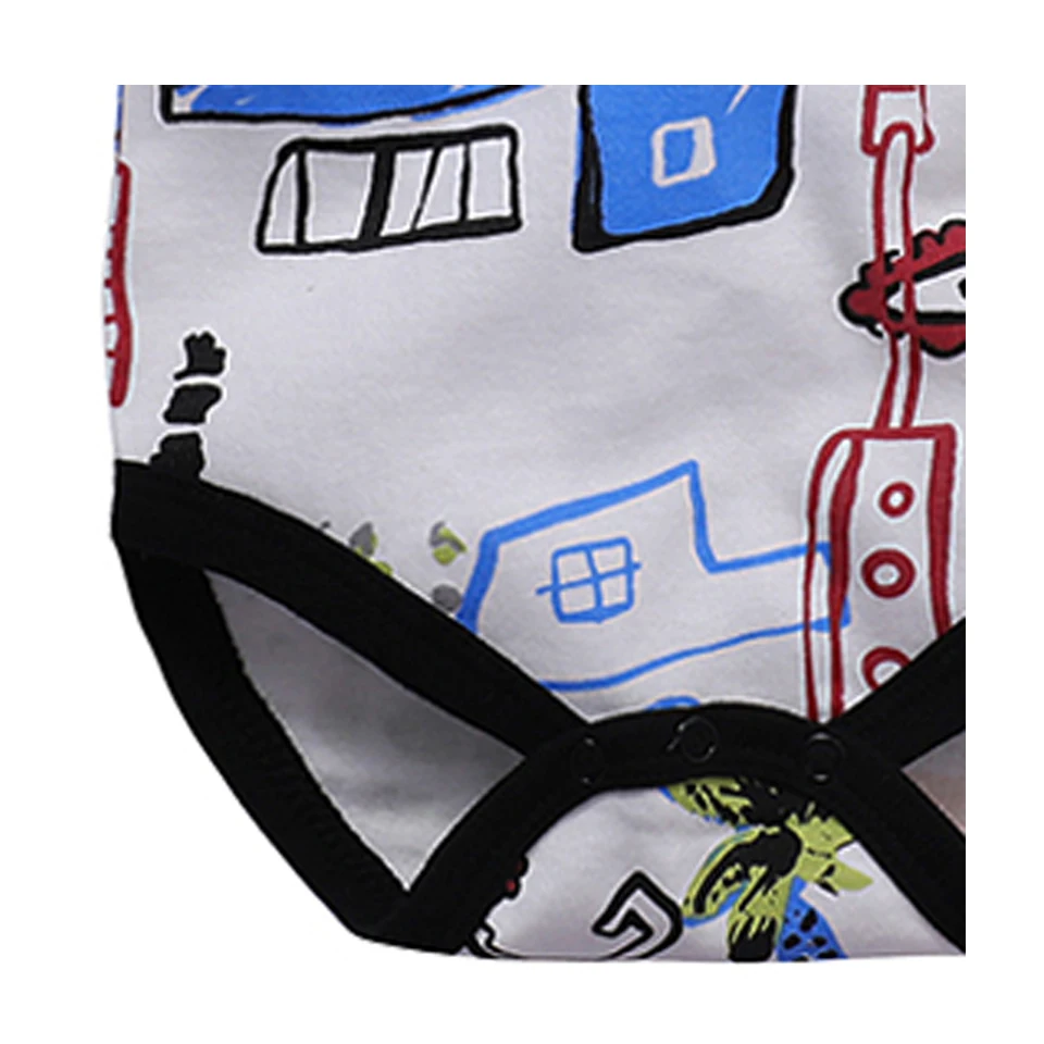 

Newborn Boy Romper Jumpsuit Cotton Long Sleeve Cartoon Aircraft Car Pattern Infant Baby Clothes