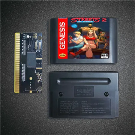 Улицы ярости 2 взломать 23 16 бит MD карточная игра для Sega Megadrive игровой консоли
