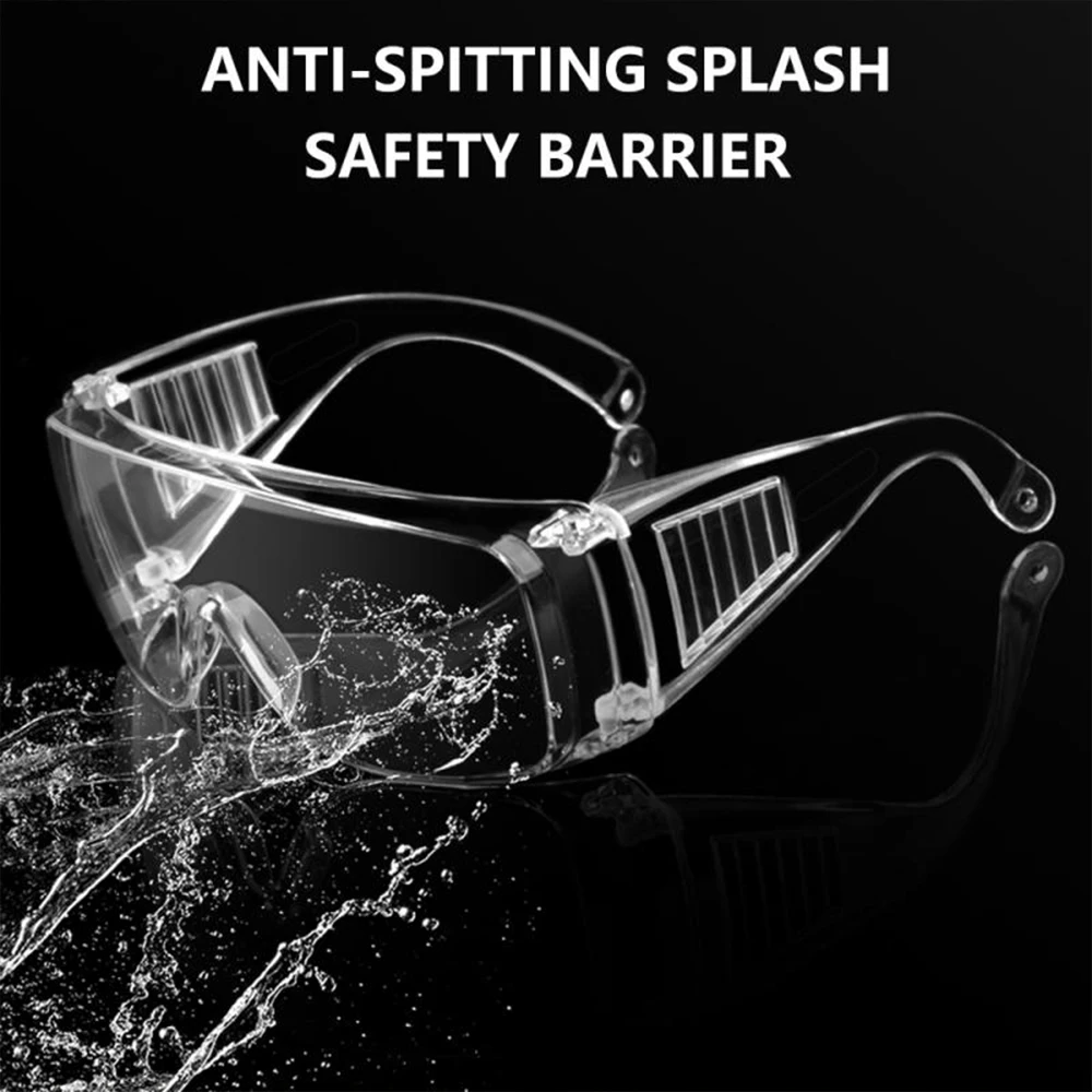 Transparent Anti-splitting Goggles Ski Motorcycle Work Anti Dust Eye Anti-Fog Antisand Windproof Saliva Protective Glasses | Красота и