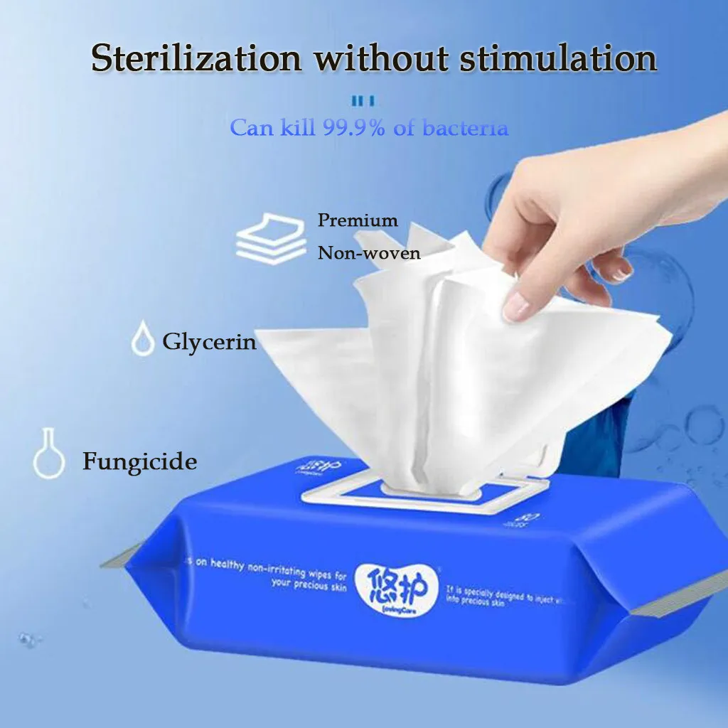 Портативные антибактериальные влажные салфетки чистая ручная забота о здоровье