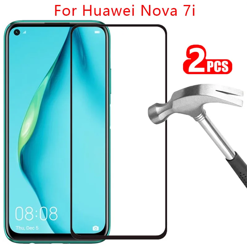 

9d protective tempered glass for huawei nova 7i screen protector on nova7i nov 7 i i7 safety film huawey huwei hawei huawi huawe