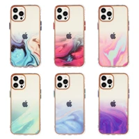 luxury phone case funda for iphone 11 pro max gradient marble texture shells 12 pro x xr xs max 7 8p colorful clear cover capa
