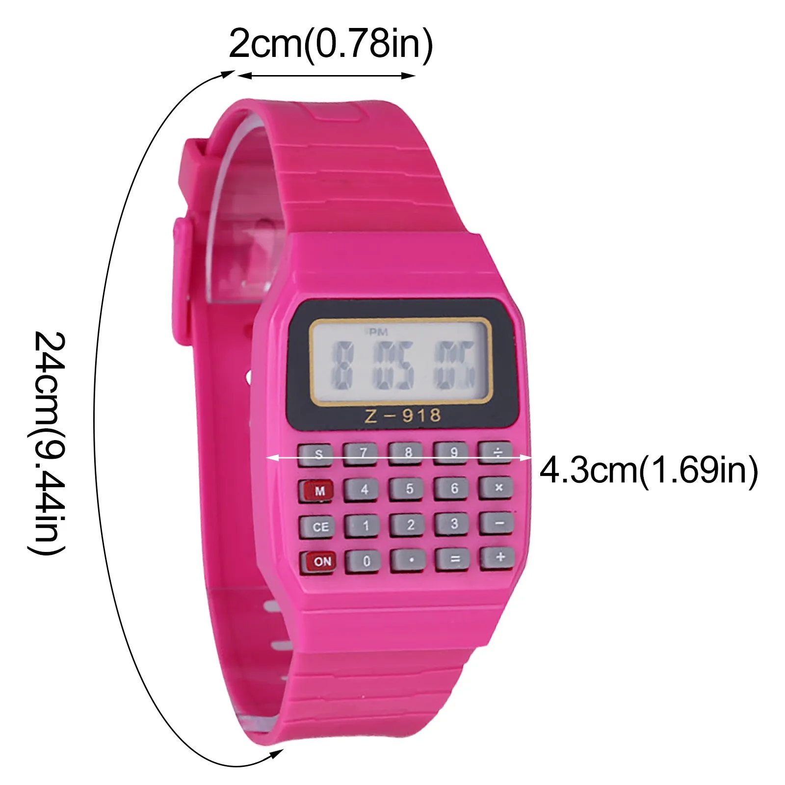 Детские многофункциональные наручные часы Fad с силиконовым датой и электронным