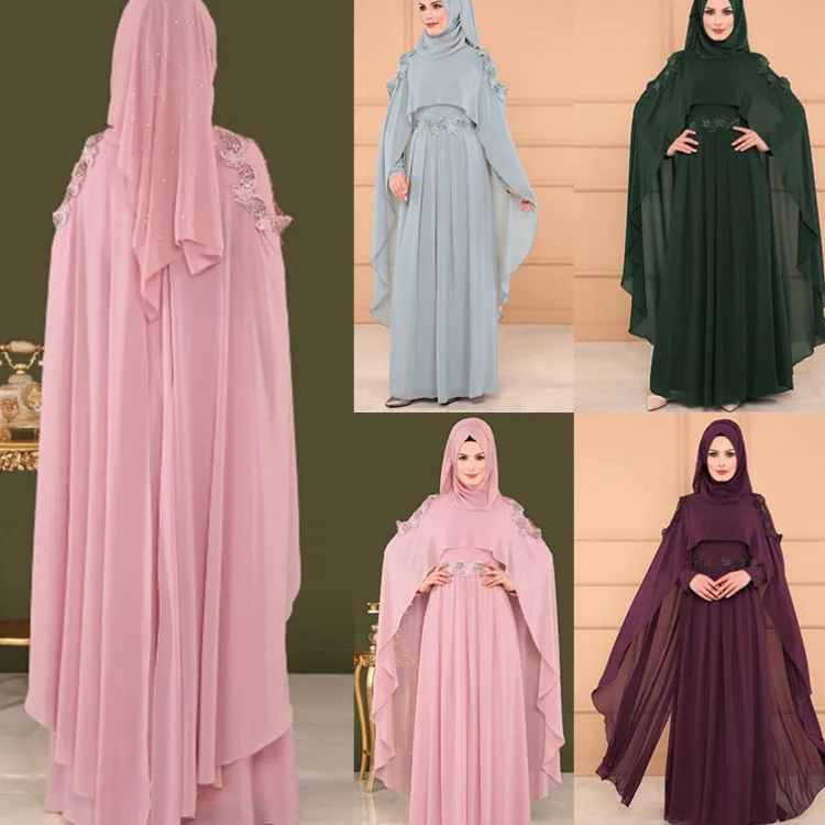 Арабское фольклорное кружевное платье Дубаи на заказ модная накидка с длинным