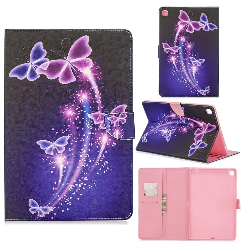 case Кожаный чехол с откидной крышкой и подставкой, Магнитный чехол для samsung Galaxy Tab S5e 10,5 T720 T725 SM-T720 SM-T725 - Цвет: case