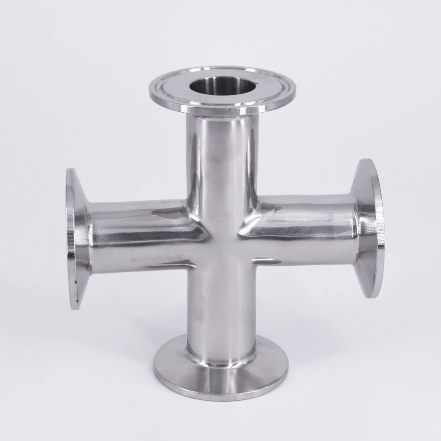 1 &quot25 мм OD x 5&quot Tri Clamp крест 4 подъездных путей разветвитель SUS 304 нержавеющая