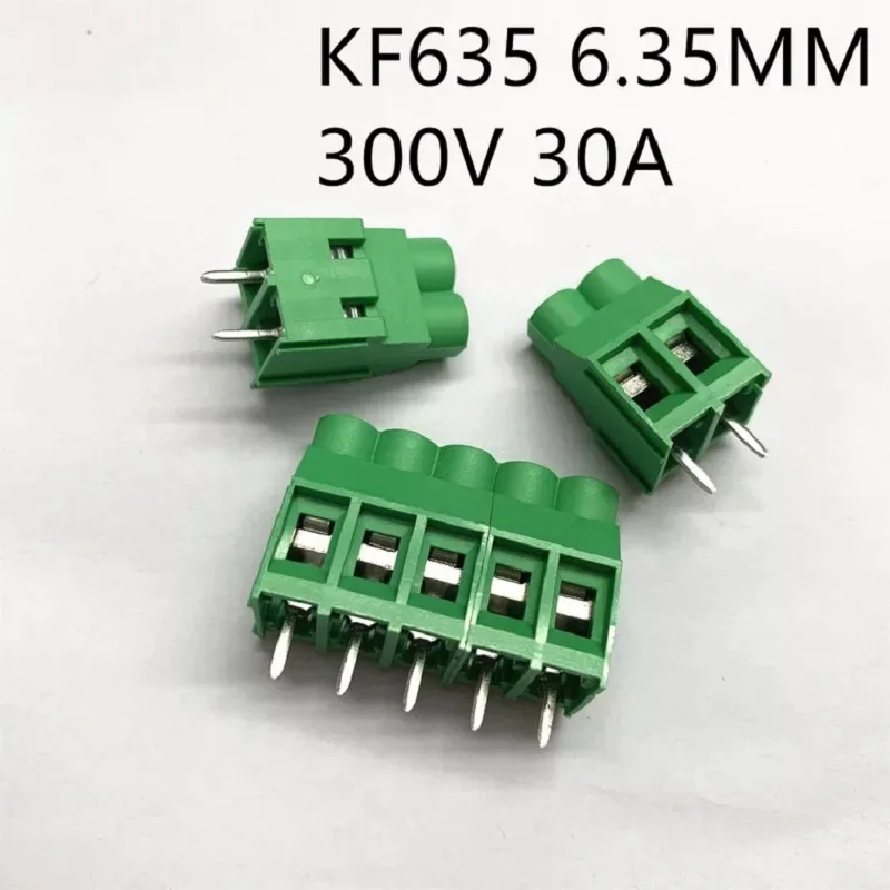 5 шт. винтовой тип проводки клеммы коннектор шаг 6 35 мм/2p/3p/8P KF635 высокий ток