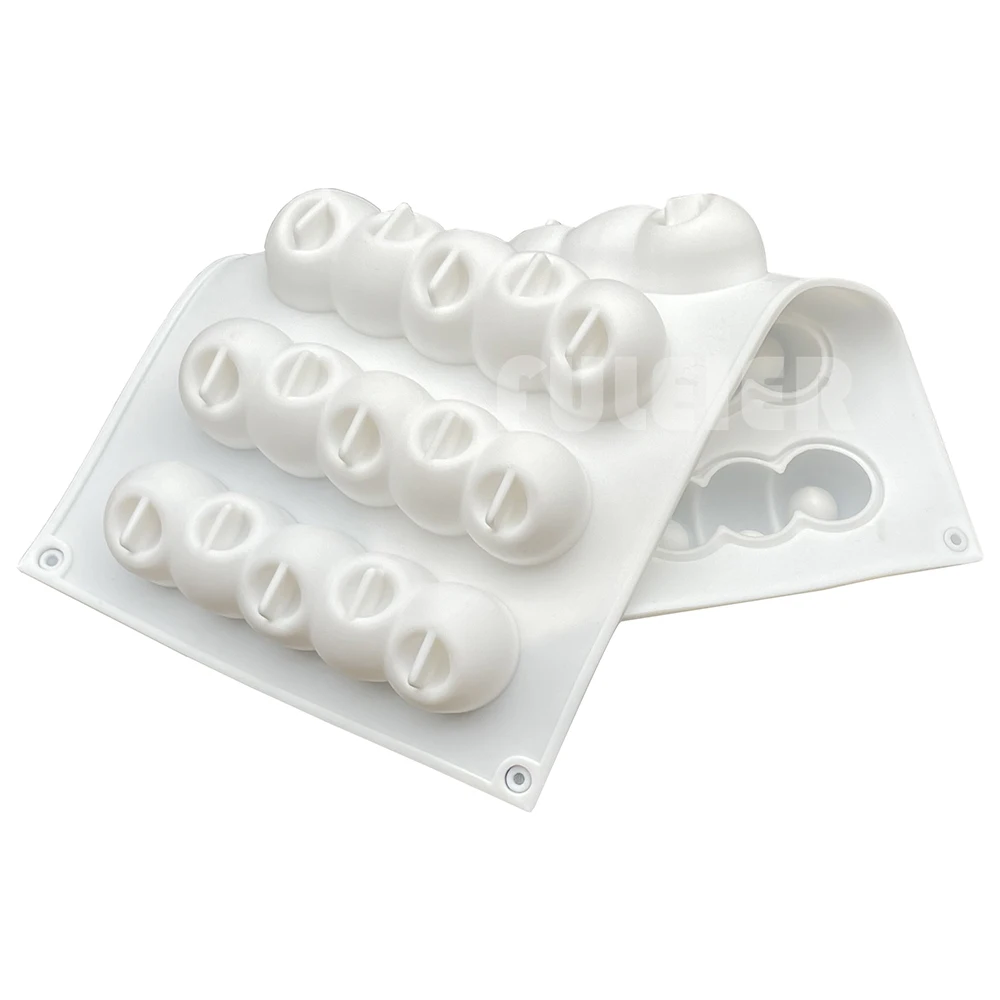 6 вогнутых шариков длинная силиконовая форма в виде мыши для торта 3d инструменты