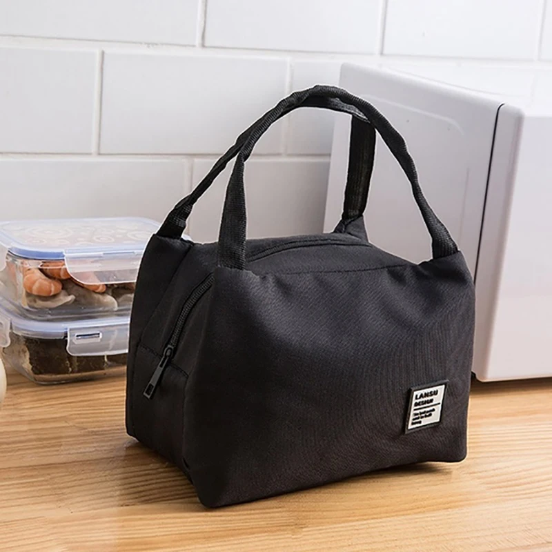 Portable Lunch Bag 2022 New Thermal Insulated Box Tote Cooler Bento Pouch Container School Food Storage Bags | Багаж и сумки