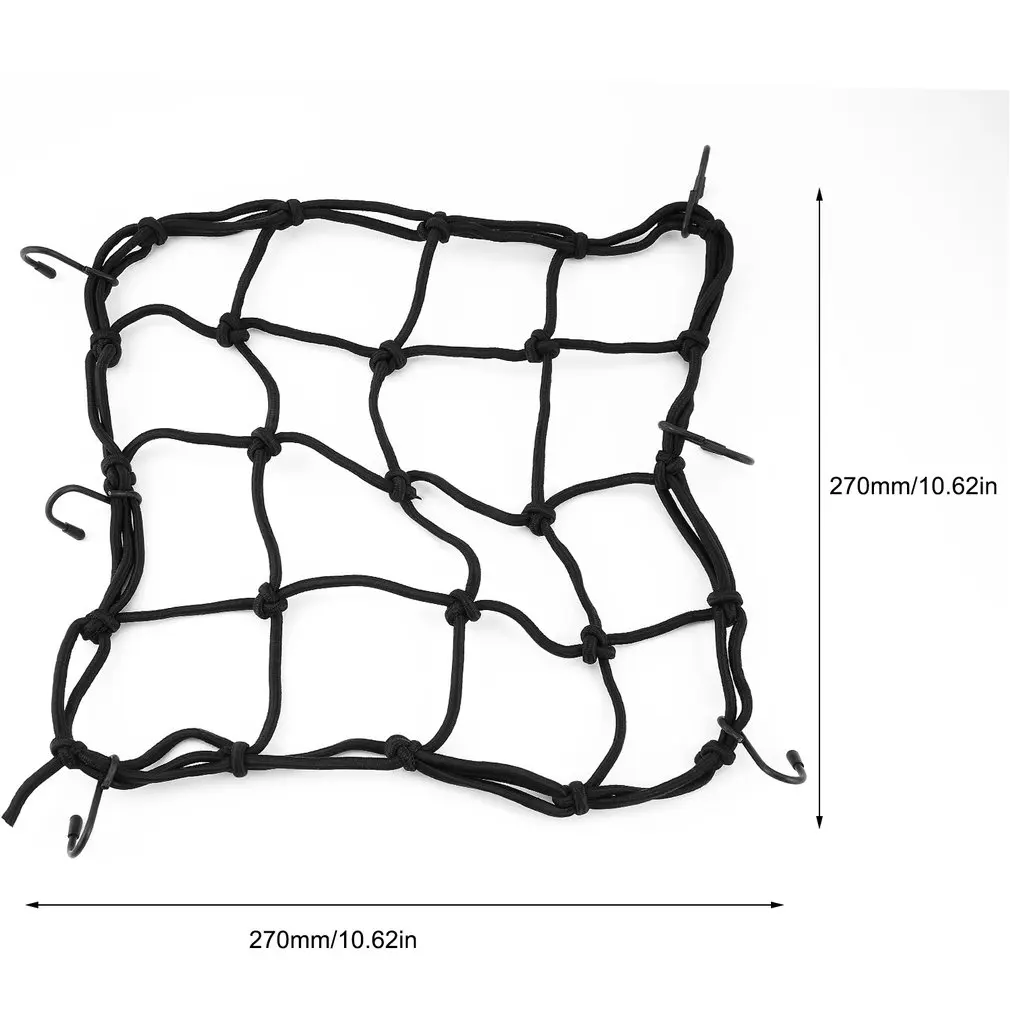 

25*25 cm Motorcycle Bicycle Cargo Net Luggage Rope Rubber Mesh Fixed Helmet Sundries Elastic Net Strong Elasticity