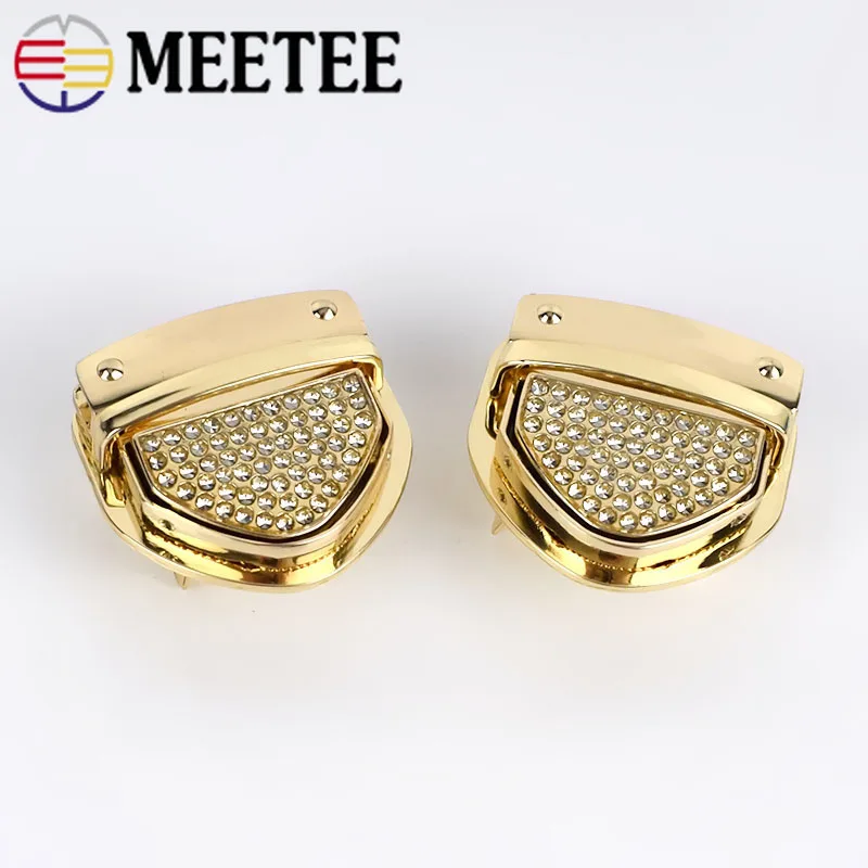 2 комплекта Meetee металлическая застежка защелкивающийся замок для сумки