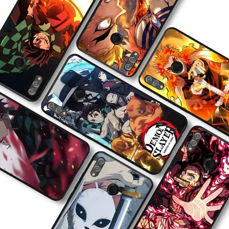 

Anime Demon Slayer Phone Case For Huawei honor10Lite 10i 20 8x 10 Honor9lite 9xpro Back Coque