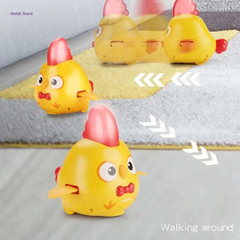 

Милые качается Магнитный прогулочный электромобиль Чик детская мини-игрушка прыгающий цыпленок