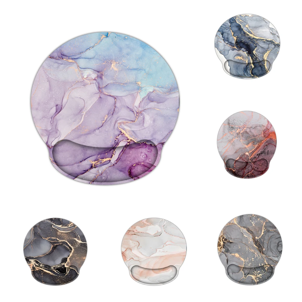 

Игровой коврик для мыши с подставкой для запястья, компьютерный мраморный коврик для мыши Macbook с подставкой для рук, с поддержкой запястья