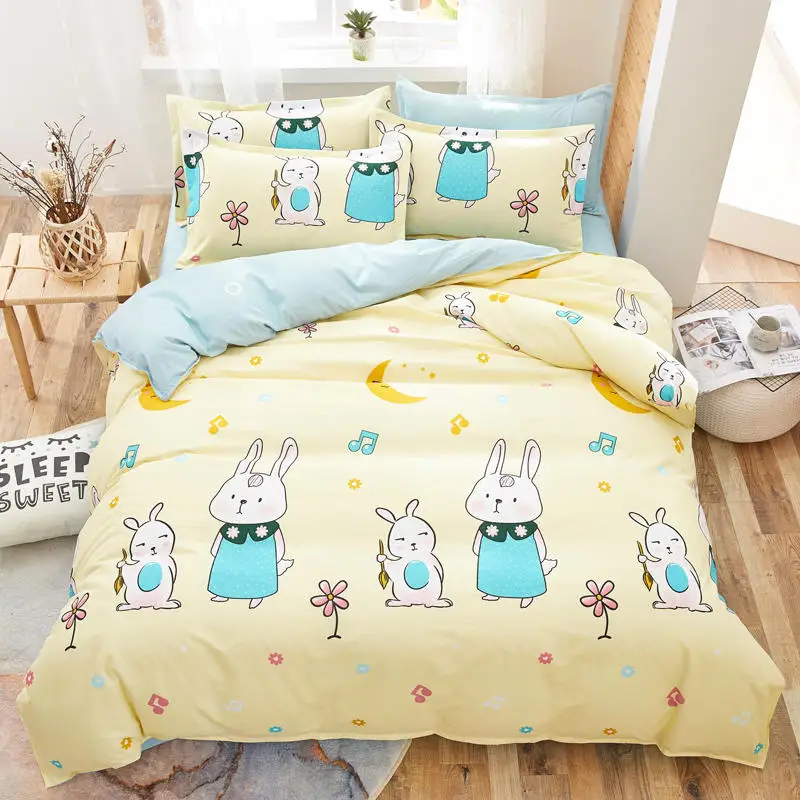 

Household Single Product Bedding Modern Simple Cotton Duvet Cover 100% Reactive Printing and Dyeing
