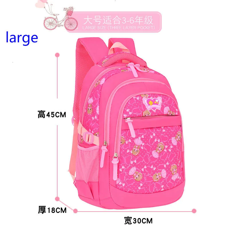 Cute Princess Children School Bags girls Orthopedic school backpack kids schoolbag Waterproof Backpack Teenager Mochila Infantil