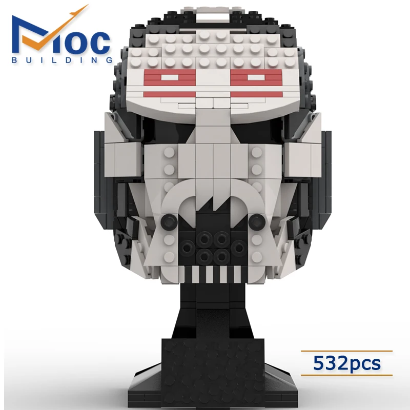 Конструктор шлем Moc из Космических войн плохая партия коллекционные кубики