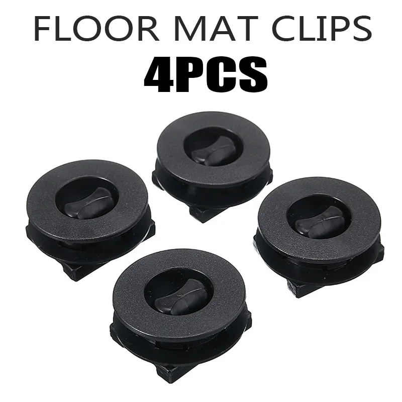 

4pcs Universal Car Floor Mat Clips Retention Holders Grips Carpet Fixing Clamps Buckles Anti Skid Fastener Retainer Resistant