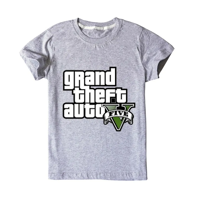 

Gta 5 T-Shirt Short Sleeve Boys Girls Kids Game Baby Clothes Tops T ShirtStreet Fight Cotton Children Clothing Tees Camisetas