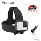 Ремешок для крепления на голову Vamson для Gopro Hero 10, 9, 8, 7, 6, 5, 4, 3 +, 2, 1, для SJCAM, Yi 4K, VP202