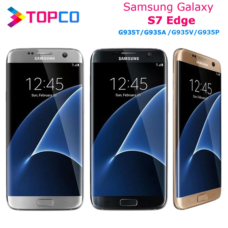 Разблокированный Samsung Galaxy S7 edge американская версия G935V/A/T/P LTE Android мобильный