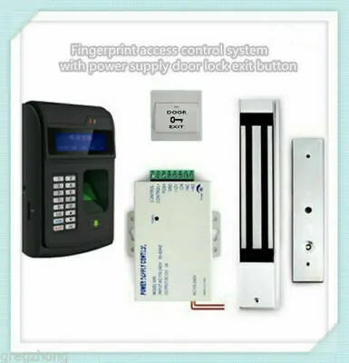 Система контроля доступа по отпечаткам пальцев с кнопкой выхода блокировки