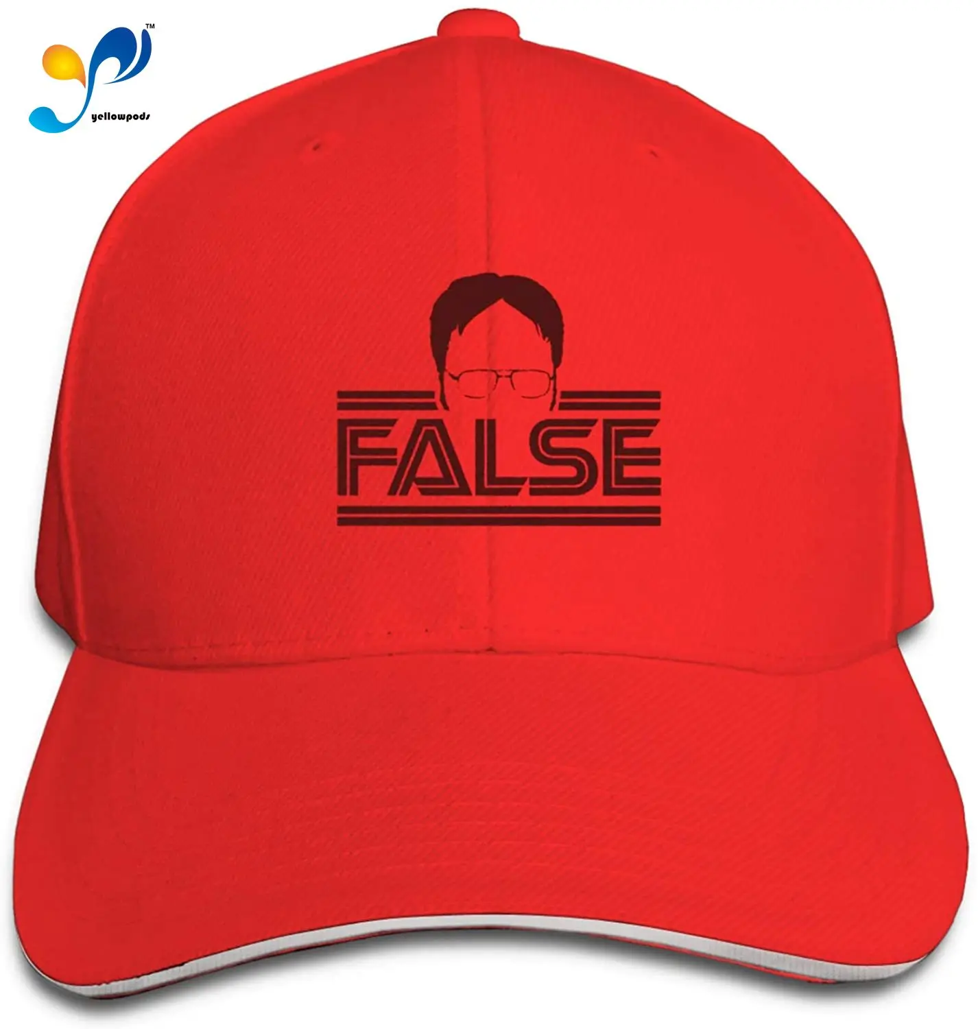 

Dwight Hip Hop Baseball Cap Golf Trucker Baseball Cap Adjustable Peak Sandwich Hat